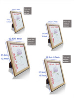 cadre photo bois rectangulaire contemporain mur table motifs floraux abstraits