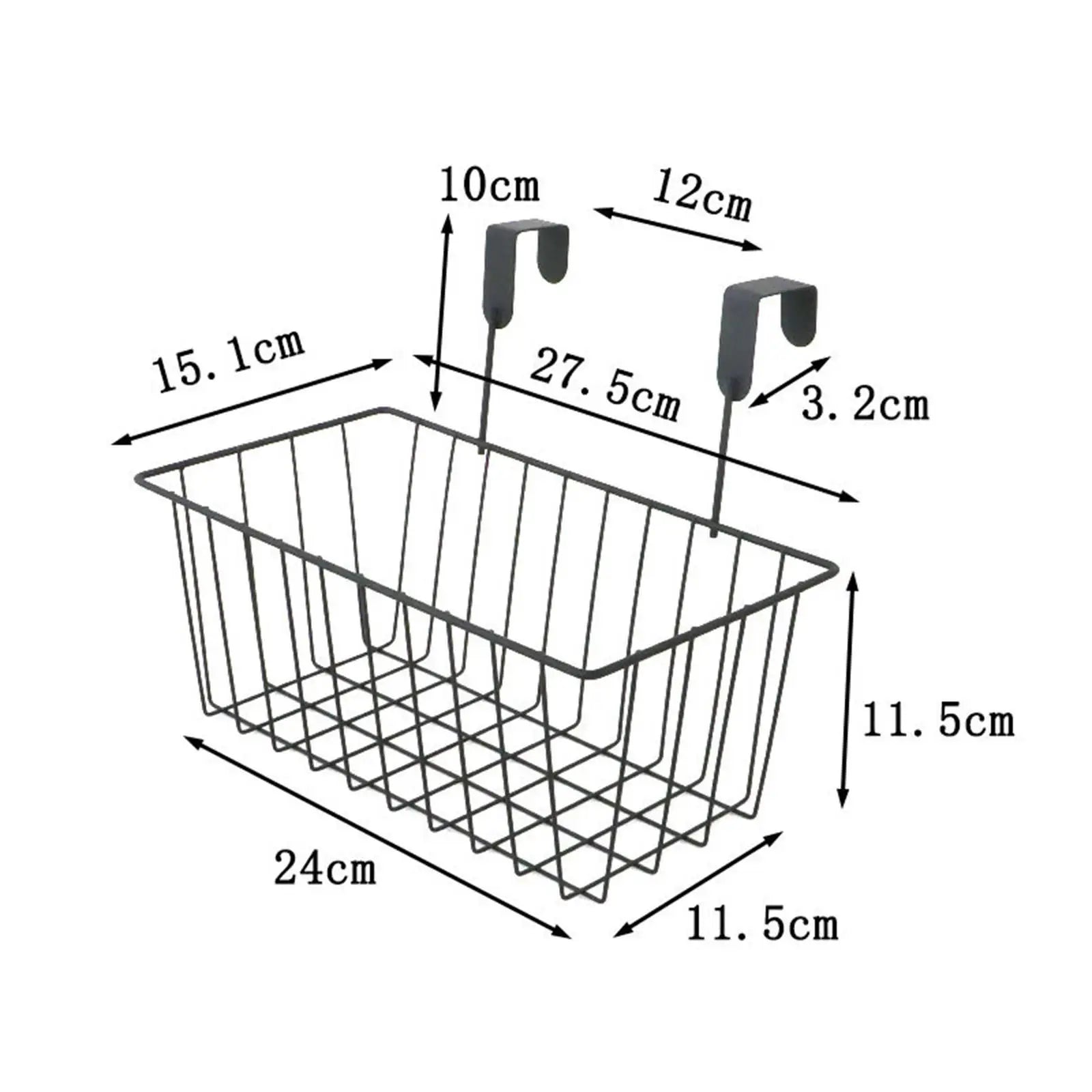 Panier métallique utilisé dans une salle de bain