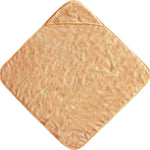 serviette bébé unisexe capuche microfibre beige clair douce quatre saisons 80x80cm