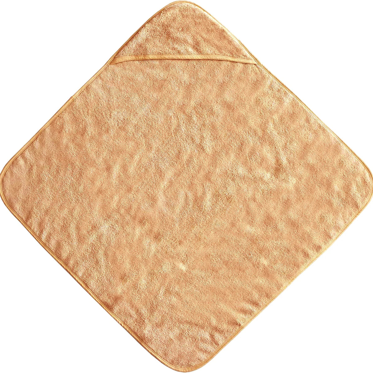 serviette bébé unisexe capuche microfibre beige clair douce quatre saisons 80x80cm