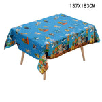 nappes jetables enfants motifs animaux fruits paysage anniversaire bleu marron vert turquoise festive