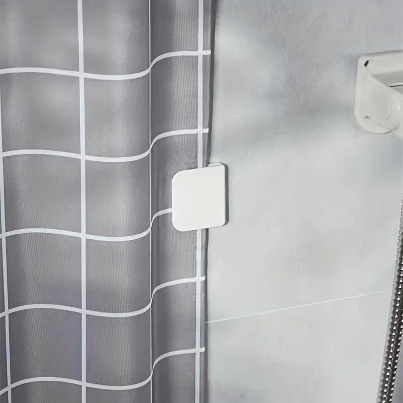 rideau polonais fermeture adhésive moderne accessoire rideau carreaux gris blanc 6pcs opaque minimaliste