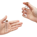 bouteilles verre transparentes bouchons liège 10 15 20 25 30 ml