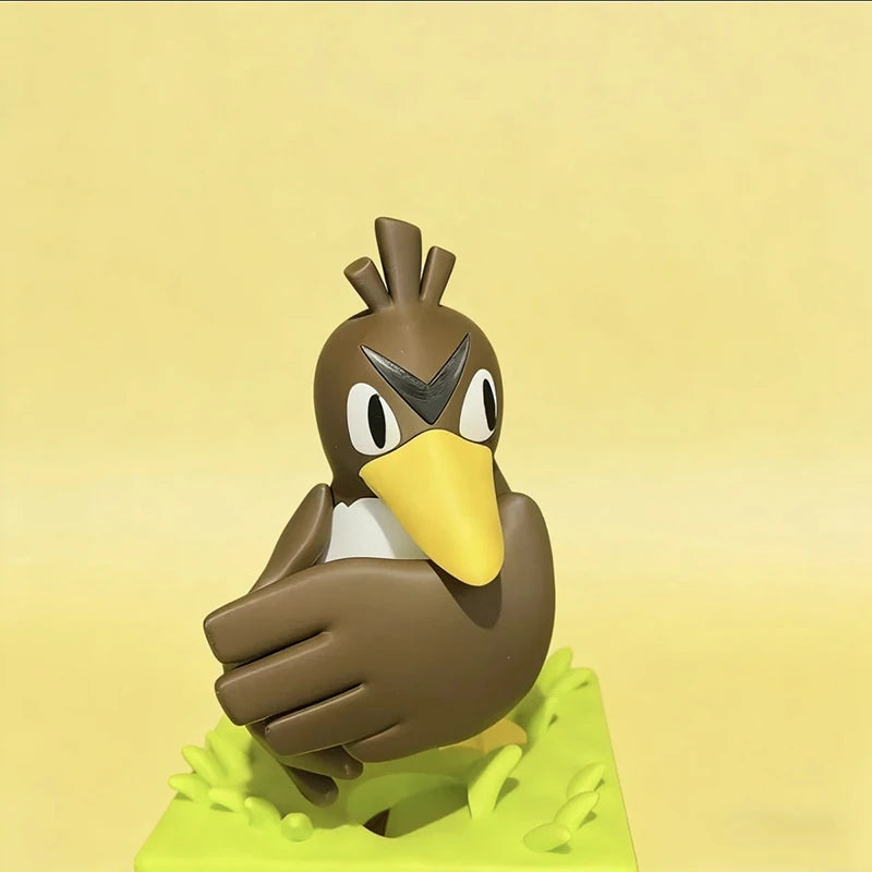 support brosse dents électrique pokémon farfetch'd cartoon enfantin marron beige jaune vert ornement salle