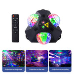 projecteur laser moderne compact disco boule effet stroboscope lumière noire transparent festive decoration