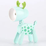 veilleuse pliante animaux chien girafe lampe table bleu jaune rose modernes clips