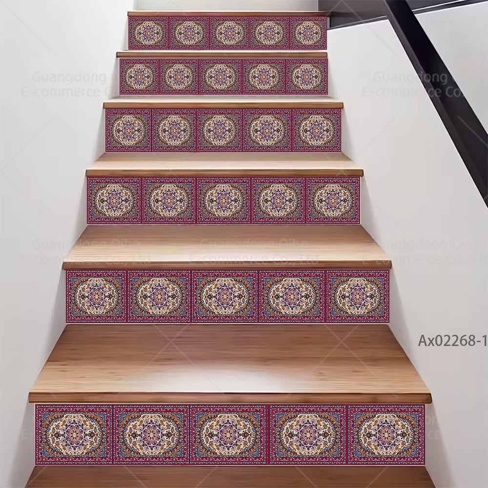 Sticker escalier oriental vintage