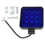 phare led noir jaune rouge bleu moderne robuste ip65 48w clips transparent inondation