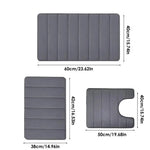 tapis absorbant salle bain polyester gris beige noir adhésif moderne simple chambre lavable machine