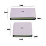 applique murale moderne led 12w 20w blanc noir étanche ip65 aluminium chambre cuisine étude