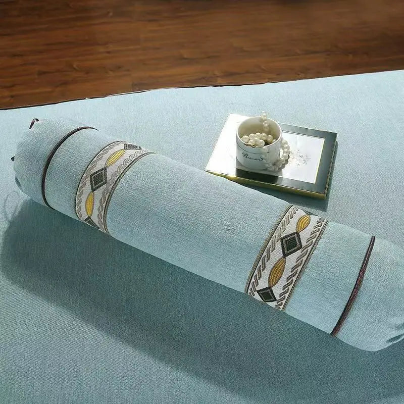 massage corps coussin gris motif géométrique moderne adhésif relaxation lit bien être santé confort