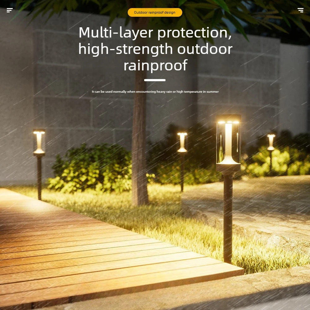 lumière solaire jardin moderne noire dorée 12v facile extérieure minimaliste