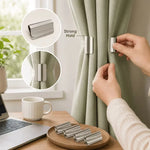 pinces rideau occultant clips argenté fixations réglables accessoires maison modernes durable qualité
