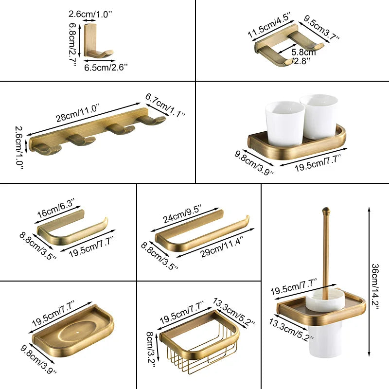 accessoires salle bain doré moderne porte savon porte gobelets porte serviette porte papier toilette