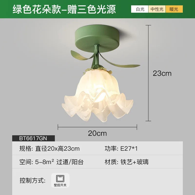 Lampe moderne blanc vert papillons ruban éclairage quotidien facile ampoules led