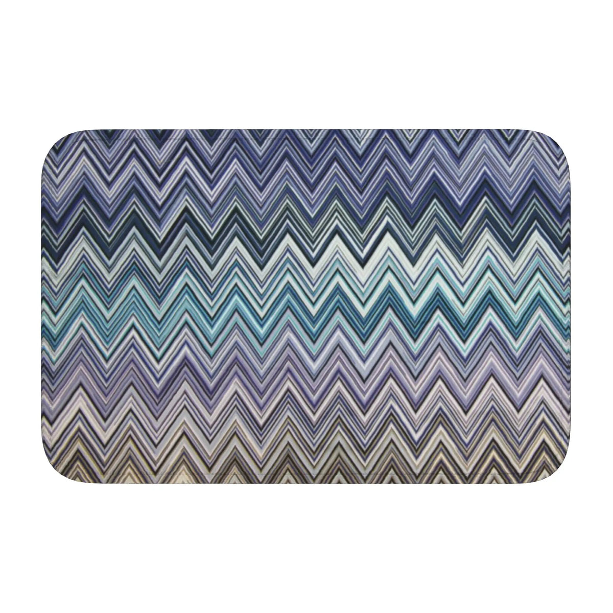 tapis moderne multicolore zigzag antidérapant polyester extérieur intérieur bain chambre