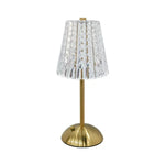lampe table or transparent moderne rechargeable capteur tactile points élégante usb type