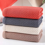 serviette main 34x34cm coton rouge beige gris rapide absorbant moderne crochets