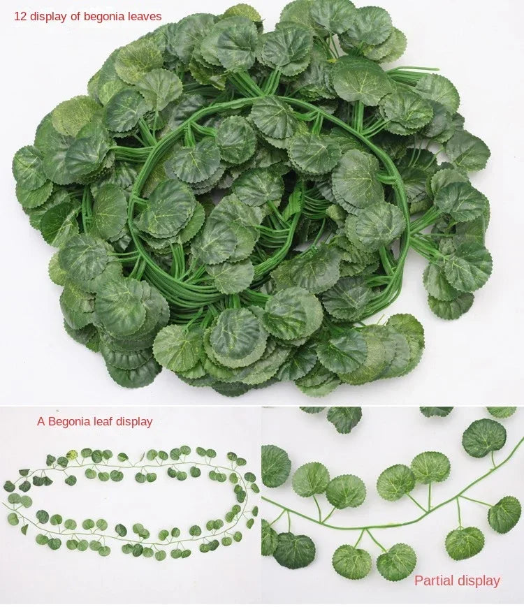 guirlande artificielle vigne soie extérieure feuilles vertes naturel accrochable fête maison decoration