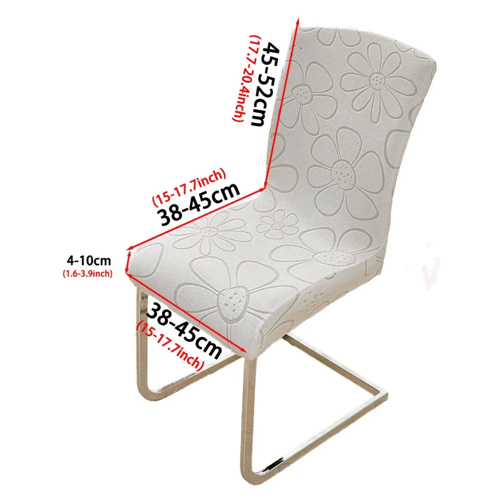 housse chaise polyester moderne fleuri bleu vert rose orange gris antidérapante salon
