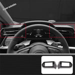 cache climatisation noir fibre carbone moderne audi a3 8y 2021 2024intérieur abs