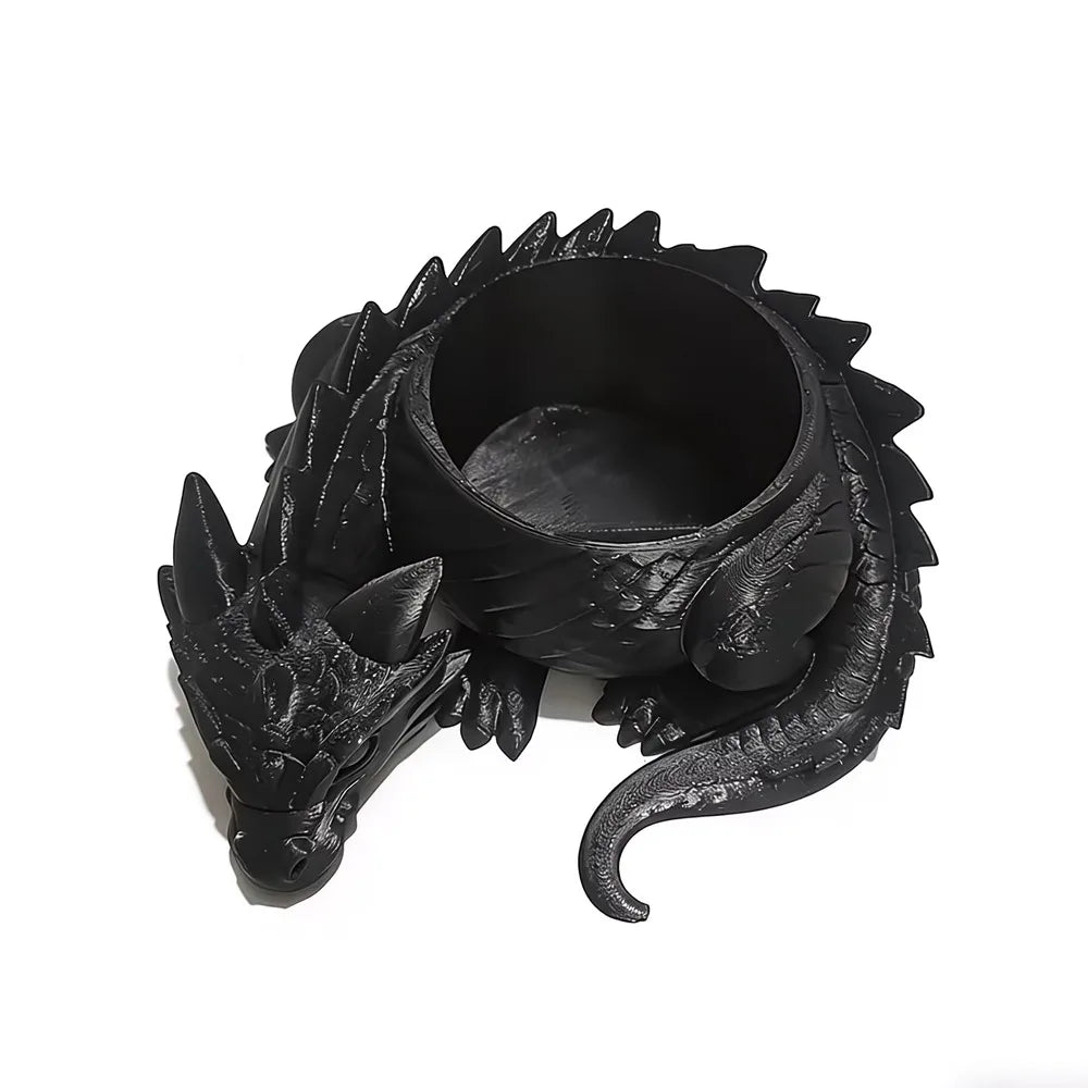 porte bijoux dragon éclaté blanc noir rouge gris jaune fantaisie articulé