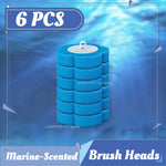 brosse toilette jetable bleu violet moderne rangement salle bain hygiène nettoyage durable chambre