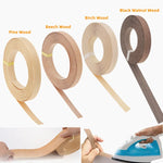 ruban finition bois adhésif chaud grain naturel moderne décoration meuble placage bord armure