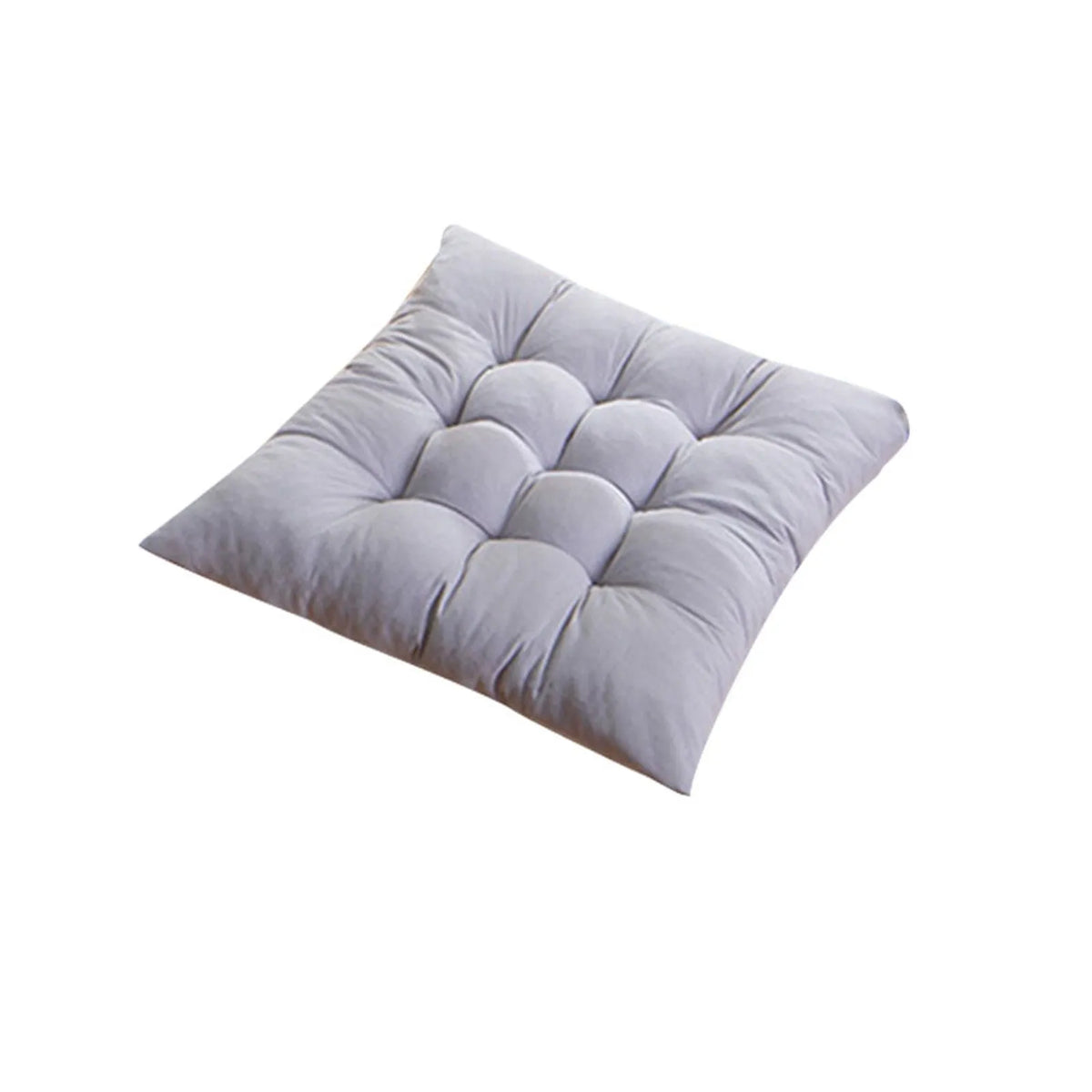coussin carré moderne 40cm capitonné antidérapant massage lit siège couleur variéeOpaque