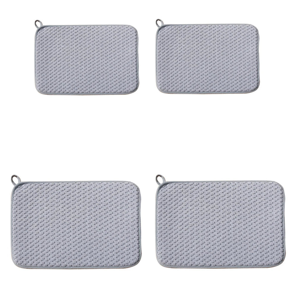 tapis cuisine gris clair texture micro piquée absorption rapide moderne facile nettoyer