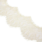 rubans dentelle fine motifs floraux blanc rose bleu marine vert gris classique polyester 10cm
