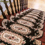 tapis d'escalier adhésif floral ovale salon classique multicolor usage intérieurextérieur