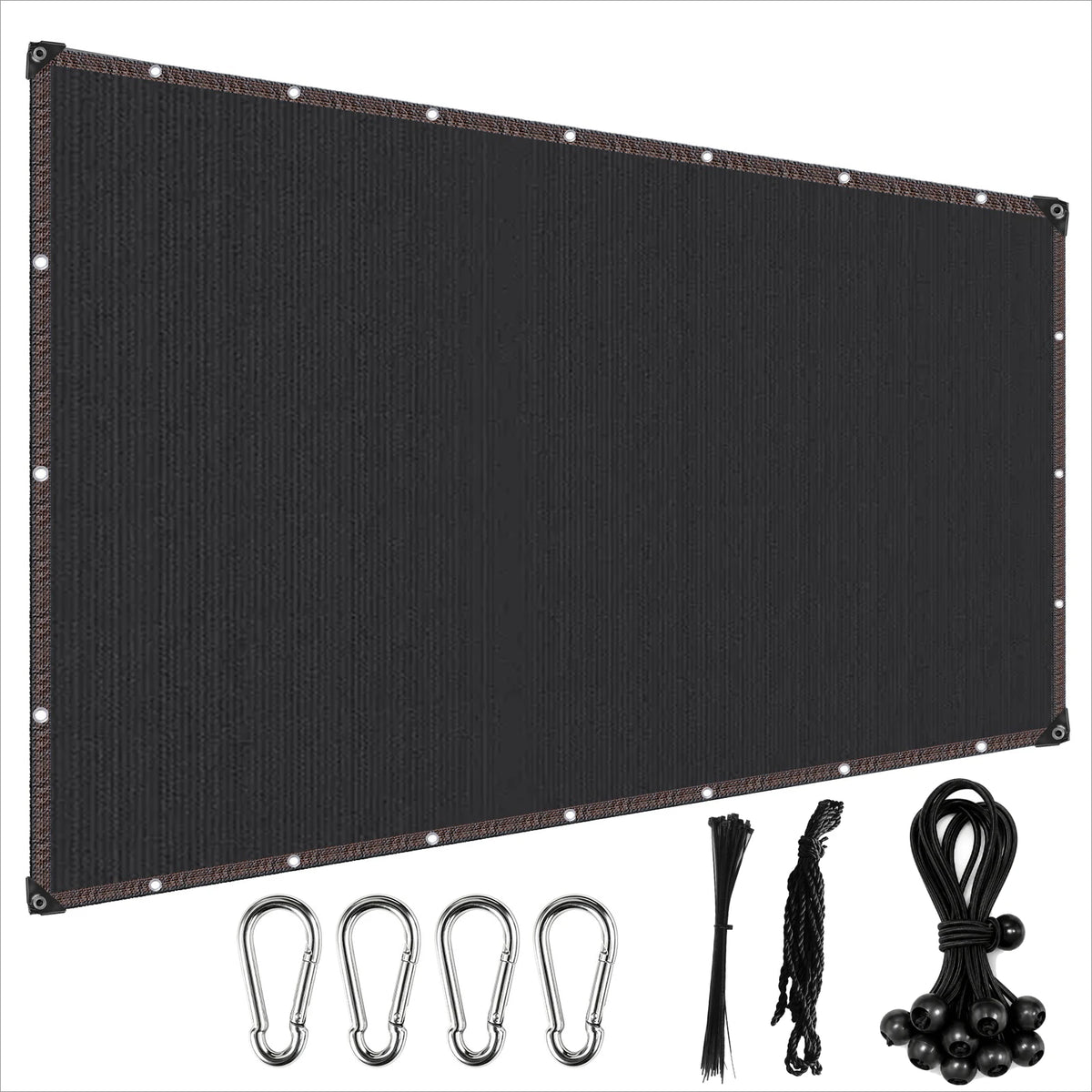 toile marron noir tissée fine moderne anneaux snap hook corde elastic ball strapsiaux