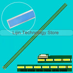 ruban led vert bleu moderne adhésif connecteur broches dorées 5cm opaques rectangulaires lisses