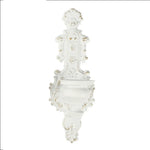 bougeoir mural ornements baroques blanc or noir decoration vintage classique maison