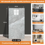 panneau decoratif mural marbre gris clair moderne adhésif imperméable resistant rayures tache d'eau cuisine