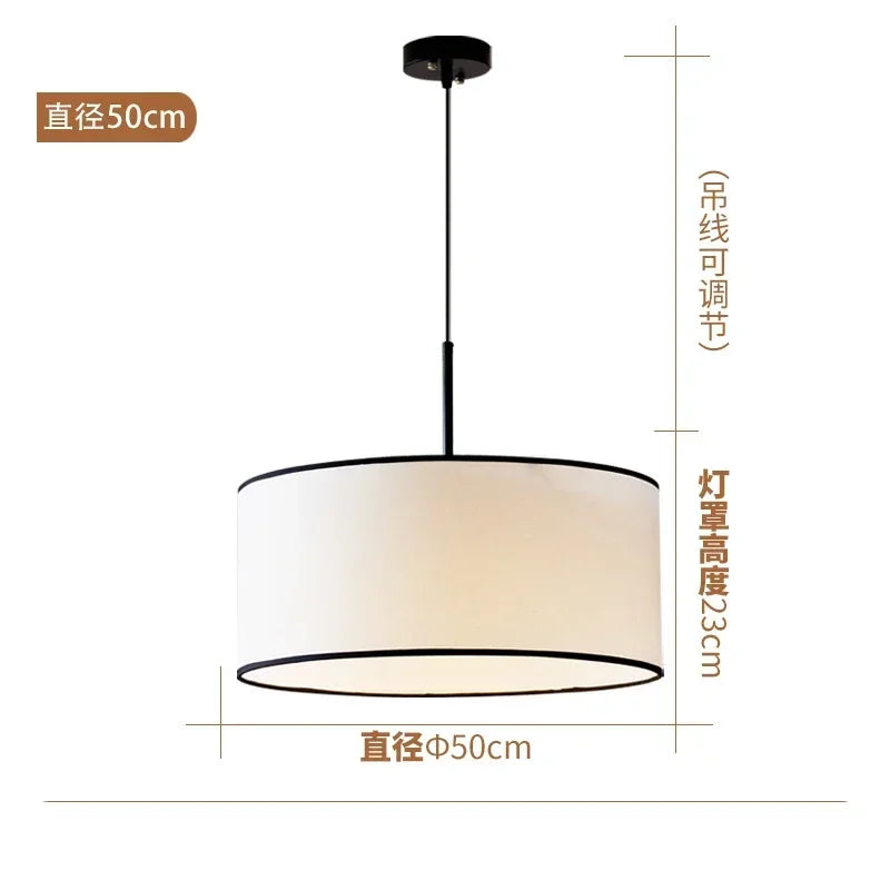 suspension lumineuse tissu blanc moderne chambre salon led 110 260v 3000k 6000k 2000 82000lm