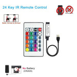 contrôleur led rgb télécommande usb adaptateur bluetooth wifi 5v 24 touches ir tuya modernes