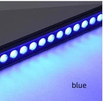 éclairage mural led gris métallique ip65 12w dmx rgb moderne clips fixation