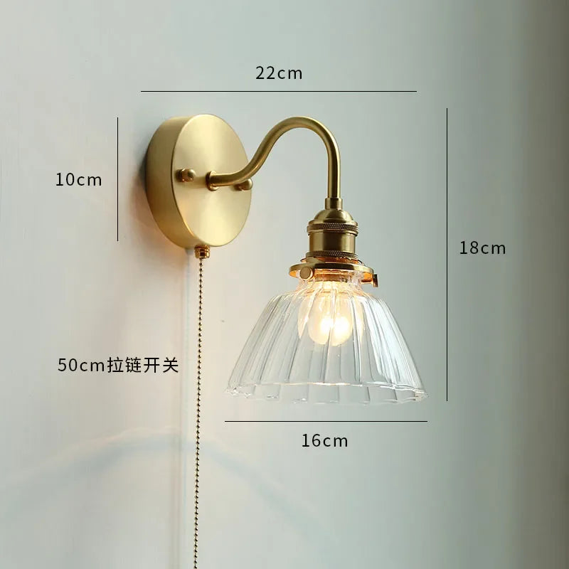 lampe murale moderne or blanc rayures verticales ampoules led cordon doré fixations vis 220v