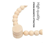 bracelets boho chic bois fleur aimants beige clair cặp vòng tay thiết kế boho
