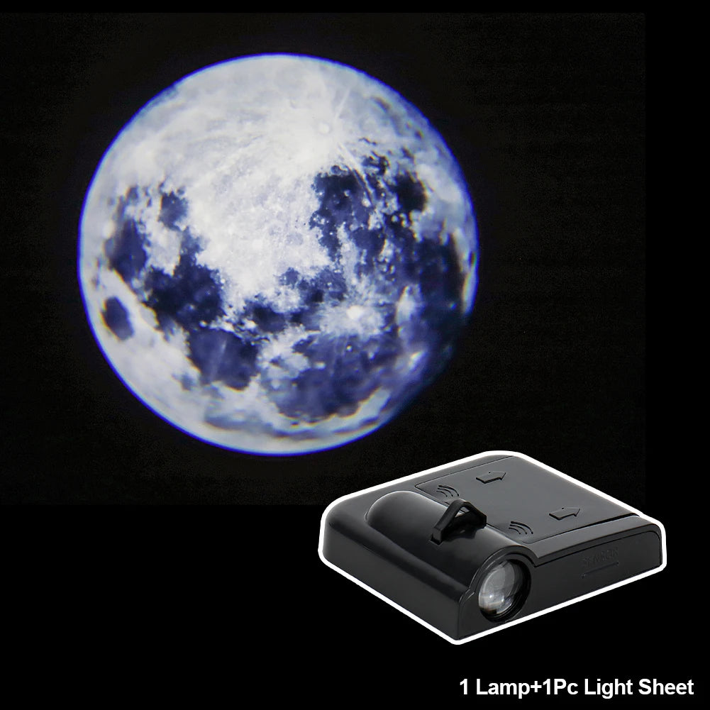 projecteur mural transparent moderne adhésif veilleuse led noir terre projection chambre
