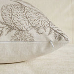 taie d'oreiller jacquard brodé feuille d'érable orange beige maison décoration halloween thanksgiving moderne sans