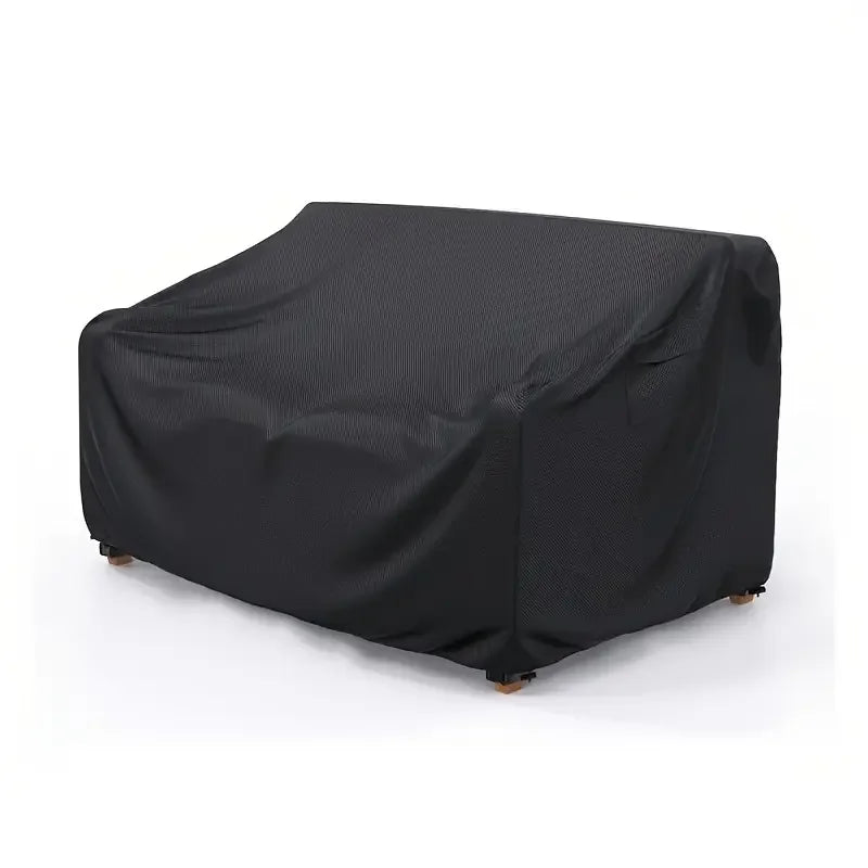 housse canapé noir texture tissée moderne boucle fixation corde ajustable ventilation poignée padded handle