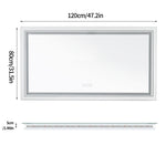 miroir lumineux moderne blanc mat anti buée éclairage led réglable tactile