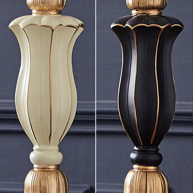 lampe table classique vintage abat jour tissu floral brodé couleur or bleu turquoise beige