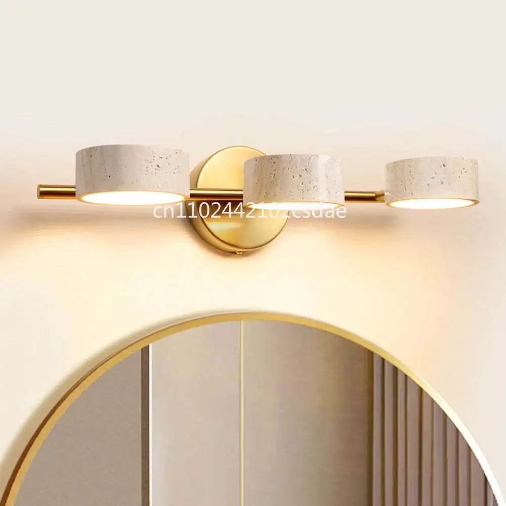 applique murale led or blanc texture granulée moderne éclairage cuisine chambre salon