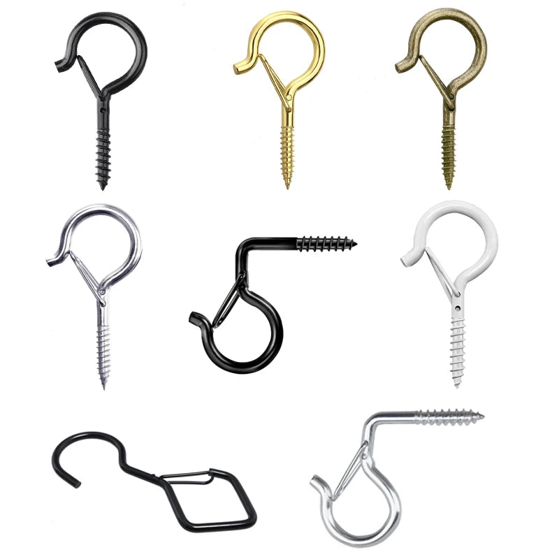boucles suspension vis fixations noires blanches dorées argentées modernes fonctionnelles