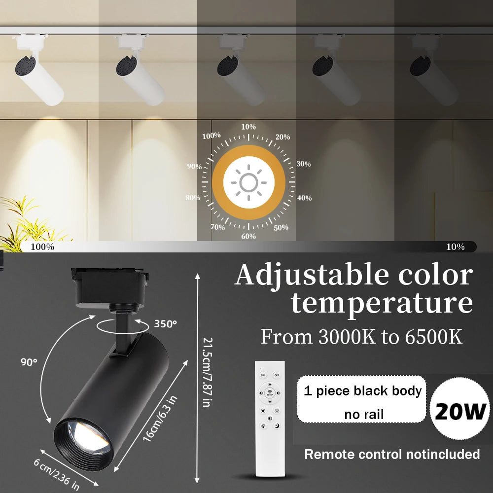 spots led dimmables télécommande moderne noir lisses opaques éclairage urgence certification rohs ccc