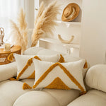 coussin carré moderne boho chic tassel géométrique brodé lavable 45x45cm 30x50cm